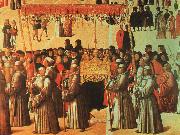 BELLINI, Gentile Procession in the Piazza di San Marco oil